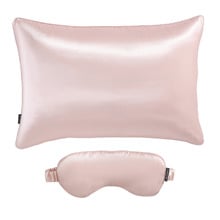 2 Piece Silk Pillowcase & Eye Mask Set